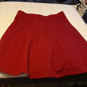 Red womens skirt size medium